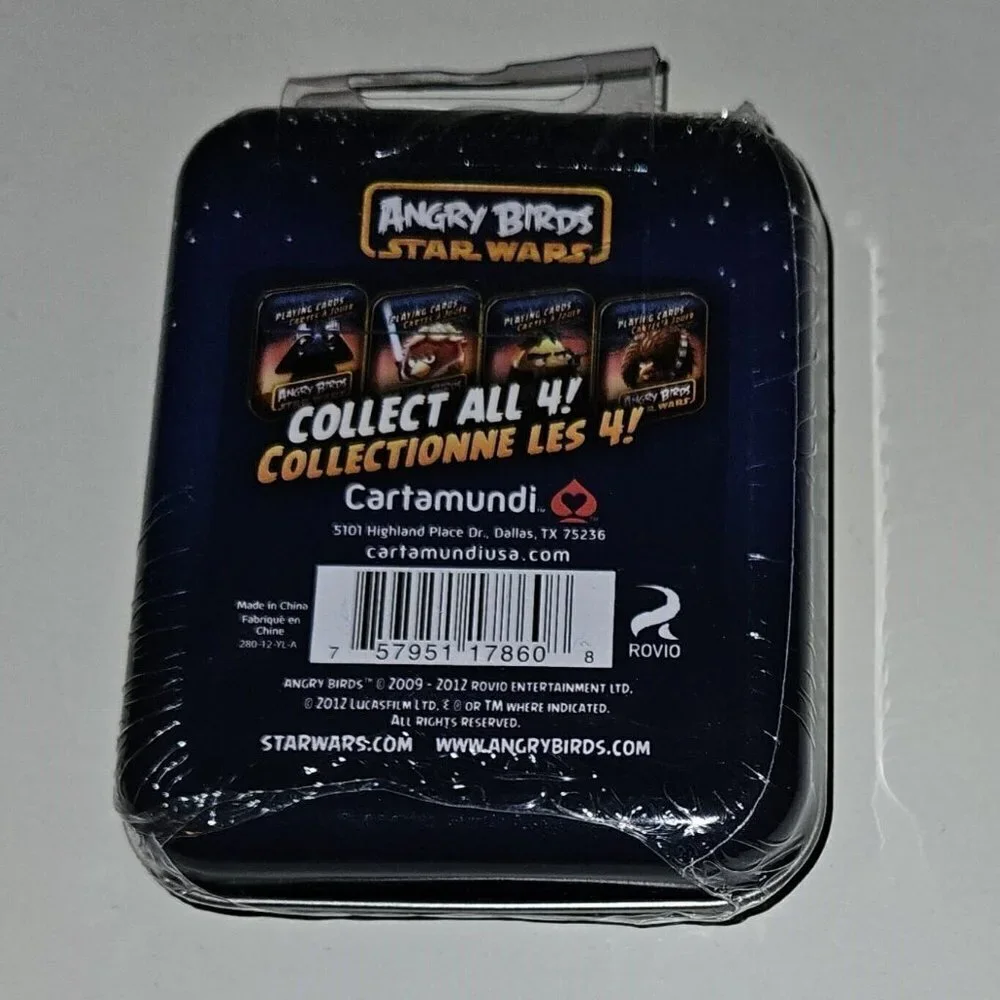 NEW Star Wars Angry Birds Yellow Han Solo Playing Cards Deck Collectible Tin